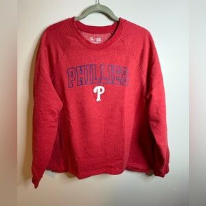 Philadelphia Phillies lightweight crew sweatshirt size large